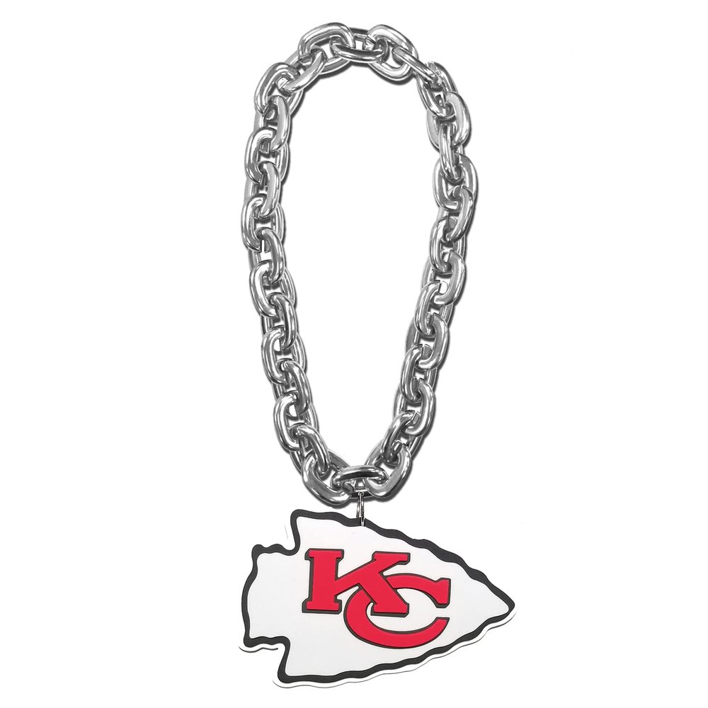 Aminco NFL Kansas City Chiefs Team Fan Chain, Silver