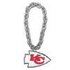 Aminco NFL Kansas City Chiefs Team Fan Chain, Silver view 1