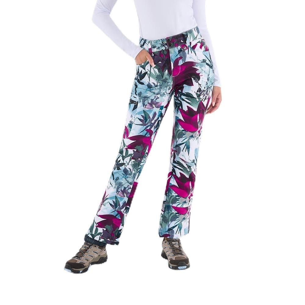Arctix Women's Sarah Fleece-Lined Softshell Pants, Shattered Floral, X-Small
