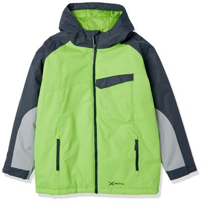 Arctix Kids Cyclops Insulated Jacket, Lime, Medium Husky