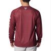 Columbia Men's Collegiate Terminal Tackle Heather Long Sleeve Shirt, TAM - Deep Maroon Heather, XX-Large view 2