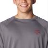 Columbia Men's Collegiate Terminal Tackle Long Sleeve Shirt, TAM - City Grey, Medium view 4