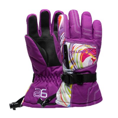 Arctix Kids Snowplow Gloves, Swirl, Large