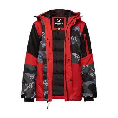 Arctix Kids' Spruce Insulated Jacket, Mountain Camo Black, 2T