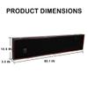 68" Hockey Stick Display Case Ice Hockey Puck, Musket Long Barrel shotgun Wall Cabinet or Wrestling Belt Display Case Rack Frame  Mahogany Finish view 3