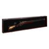 68" Hockey Stick Display Case Ice Hockey Puck, Musket Long Barrel shotgun Wall Cabinet or Wrestling Belt Display Case Rack Frame  Mahogany Finish view 4