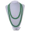 Avalaya Long Apple Green Glass Bead Necklace - 140cm Length view 2