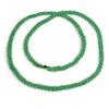 Avalaya Long Apple Green Glass Bead Necklace - 140cm Length view 4