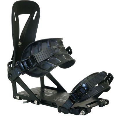 Spark R&D Unisex Surge ST Splitboard Bindings - Durable Reliable Lightweight Easy-to-Install Puck-Compatible All-Mountain Freeride Touring Splitboard Fasteners, Black, X-Small