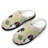 English Springer Spaniel Dog Printed Women's Cotton Slipper Shoes with Soft Warm Memory Foam for House Indoor Outdoor view 1