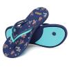 VOVEA Flip Flops For Women Non-Slip Bathroom Shower Shoes Cushion foam Indoor and Outdoor Sandals,Blue US 8.5 view 3