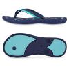 VOVEA Flip Flops For Women Non-Slip Bathroom Shower Shoes Cushion foam Indoor and Outdoor Sandals,Blue US 8.5 view 4