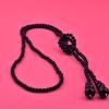 1920s Imitation Faux Long Pearl Strand Y Necklace 6mm Layered Knot Retro Costume Jewelry Flapper Party Wedding Accessories Mother's Day Gift-1pcs Black view 3