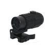 G45 5X Mirror Magnifying Glass, Holographic Sight Multiplier Mirror, 5X Magnifier, Side Foldable Flip Adjustment, with Switch to Side Quick Detachable QD Mount (Black) view 2