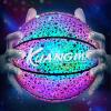 Kuangmi Reflective Glowing Basketball Holographic Luminous for Night Game Light Up Basket Ball Men's Official Size 7 29.5", Star view 1