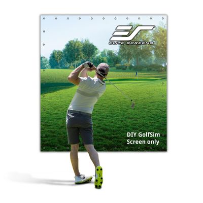 Elite Screens GolfSim DIY, 10'x10' Impact Projector Screen for Golf/Multi-Sport Simulation Screen with Metal Grommets. Folded Packing, DIY10X10-IPW1145-F