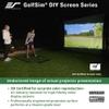 Elite Screens GolfSim DIY, 10'x10' Impact Projector Screen for Golf/Multi-Sport Simulation Screen with Metal Grommets. Folded Packing, DIY10X10-IPW1145-F view 3