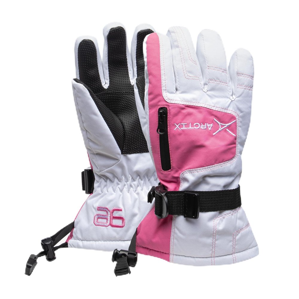 Arctix Kids Snowplow Gloves, Blast Pink, Large