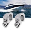 2Pack Stainless Steel 316 Marine Jaw Slide Hinged, Bimini Top Fitting Awning Hardware Fitting Rowing Boat Hardware (with Lock nut Style, Diameter:7/8 Inch 22mm) view 2