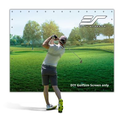Elite Screens GolfSim DIY, 10'x13' Golf Simulator Impact Screen with Grommets for Indoor Home Golf Training, Golf Hitting Screen, ISF Material, Folded Packing, DIY10X13-IPW1145-F