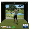 Elite Screens GolfSim DIY, 10'x13' Golf Simulator Impact Screen with Grommets for Indoor Home Golf Training, Golf Hitting Screen, ISF Material, Folded Packing, DIY10X13-IPW1145-F view 2