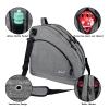 WOLT Ice Skate Bag - Inline Roller Skate Bag with Adjustable Shoulder Strap for Both Youth and Adults.grey view 4