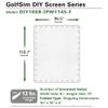 Elite Screens GolfSim DIY 10'x8' Golf Simulator Impact Screen  Indoor Golf Hitting Screen with Grommets, Multi-Sport Ready, Folded Packing for Home Training (DIY10X8-IPW1145-F) view 3
