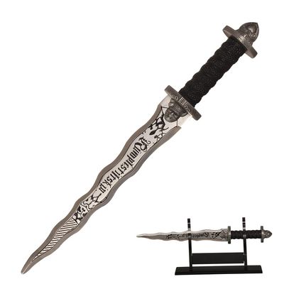 AFIXO 16" Metal Dark One Mr. Gold Sword for Cosplay, Collection, Costume Dress Up Props