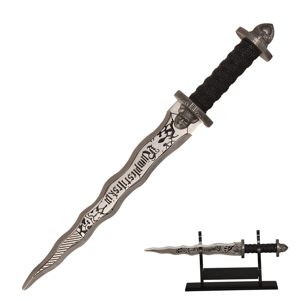 AFIXO 16" Metal Dark One Mr. Gold Sword for Cosplay, Collection, Costume Dress Up Props