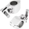 2Pack Stainless Steel 316 Marine Jaw Slide Hinged, Bimini Top Fitting Awning Hardware Fitting Rowing Boat Hardware (with Quick Release Pin Style, Diameter:11/4 Inch 32mm) view 2