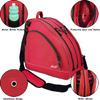 WOLT Ice Skate Bag - Inline Roller Skate Bag with Adjustable Shoulder Strap for Both Youth and Adults.red view 4