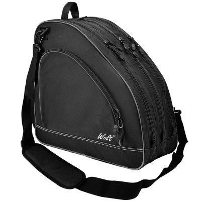 WOLT Ice Skate Bag - Inline Roller Skate Bag with Adjustable Shoulder Strap for Both Youth and Adults.black