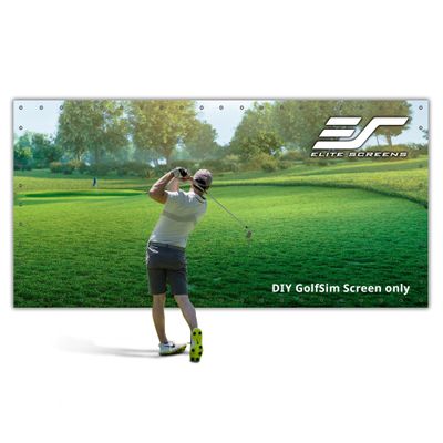 Elite Screens GolfSim DIY, 10'x20' Golf Simulator Impact Screen with Grommets for Indoor Home Golf Training, Golf Hitting Screen for Multi-Sport, Folded Packing, DIY10X20-IPW1145-F