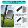 10L0L Golf Cart Mirror No Drilling Side Mirrors Universal for Yamaha, Club Car, EZGO, Folding Side Rear View Mirrors Adjustable 180 Degree HD Glass view 4
