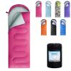 ORTHOMTEX Sleeping Bags for Adults,Teens and Kids Girls-Warm & Cold Weather Lightweight,Waterproof Backpack,Great for 3-4 Seasons Hiking,Camping and Outdoor Mountaineering(Pink/Right Zip) view 1