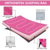 ORTHOMTEX Sleeping Bags for Adults,Teens and Kids Girls-Warm & Cold Weather Lightweight,Waterproof Backpack,Great for 3-4 Seasons Hiking,Camping and Outdoor Mountaineering(Pink/Right Zip) view 2
