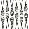 FANASY 12 PCS Crystal Cage Necklace Holder Necklace Cord Empty Stone Holder Pendant Stone Holder Replacement with Adjustable LengthBlack view 1