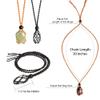 FANASY 12 PCS Crystal Cage Necklace Holder Necklace Cord Empty Stone Holder Pendant Stone Holder Replacement with Adjustable LengthBlack view 2