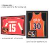 Pro Collector's X Large 36 X 26 Sports Jersey Display Frame Case with 98% UV Protection for Baseball Basketball Football Soccer Hockey Shirt and Uniform, 2 Color Options Mat - Black Frame view 2