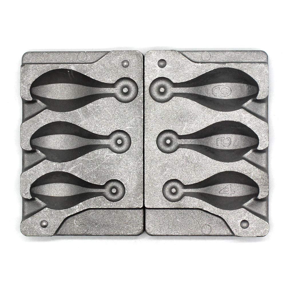 Dimatteo Bank Sinker Molds with 3 Cavities and 4.5.6-Ounce,Without Handle