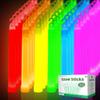 OMNISAFE 48 Ultra Bright Large Glow Sticks with 48 Black PE String, Multi Use Colourful 6 Inch Glowsticks for Parties, Camping, Emergency Glow Sticks For Blackout, Long-lasting Lighting Waterproof and view 1