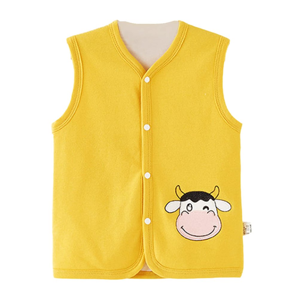 Toddler Baby Boys Girls Winter Sleeveless Cartoon Coat Outwear Warm Coat Vest Girl Outerwear Jackets (C, 18-24 Months)