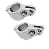 2Pack Stainless Steel 316 Marine Jaw Slide Hinged, Bimini Top Fitting Awning Hardware Fitting Rowing Boat Hardware (with Lock nut Style, Diameter:11/4 Inch 32mm) view 1