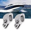2Pack Stainless Steel 316 Marine Jaw Slide Hinged, Bimini Top Fitting Awning Hardware Fitting Rowing Boat Hardware (with Lock nut Style, Diameter:11/4 Inch 32mm) view 2