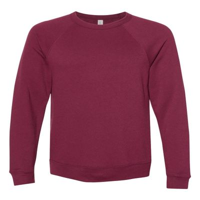 Apparel Globe Unisex Sponge Fleece Crewneck Sweatshirt, Maroon, Large