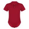 Daenrui Men's One Piece Turn-Down Collar Shirt Rompers Bodysuit Short Sleeve Button Crotch Underwear Red 4X-Large view 1