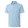 M MAELREG Mens Pique Polo Shirts Short Sleeve Performance Moisture Wicking Quick Dry Casual Golf Shirts for Men Sky Blue view 1