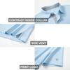 M MAELREG Mens Pique Polo Shirts Short Sleeve Performance Moisture Wicking Quick Dry Casual Golf Shirts for Men Sky Blue view 4