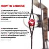 SOPOGER Archery 37/45 Hooed Degree Peep Sight Kit 6X 8X Clarifier and 5 Size Aperture Inner Core Lens Bow Hunting Accessory Peep Sight for Compound Bow with Bow Serving String (Red, 45 Degree 4X/6X) view 2
