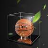 WIGING Display Case for Collectibles, Acrylic Dustproof Organizer Box, All-in-one Countertop Box with Ball Rest for Football, Basketball, Volleyball (Color : B) view 4